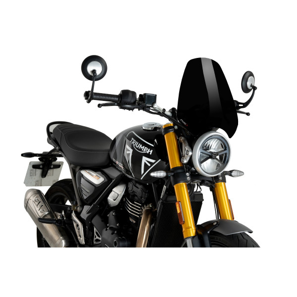 Puig Puig sport screen | black gloss (opaque) | triumph speed 400/scrambler 400 x 2024>current
